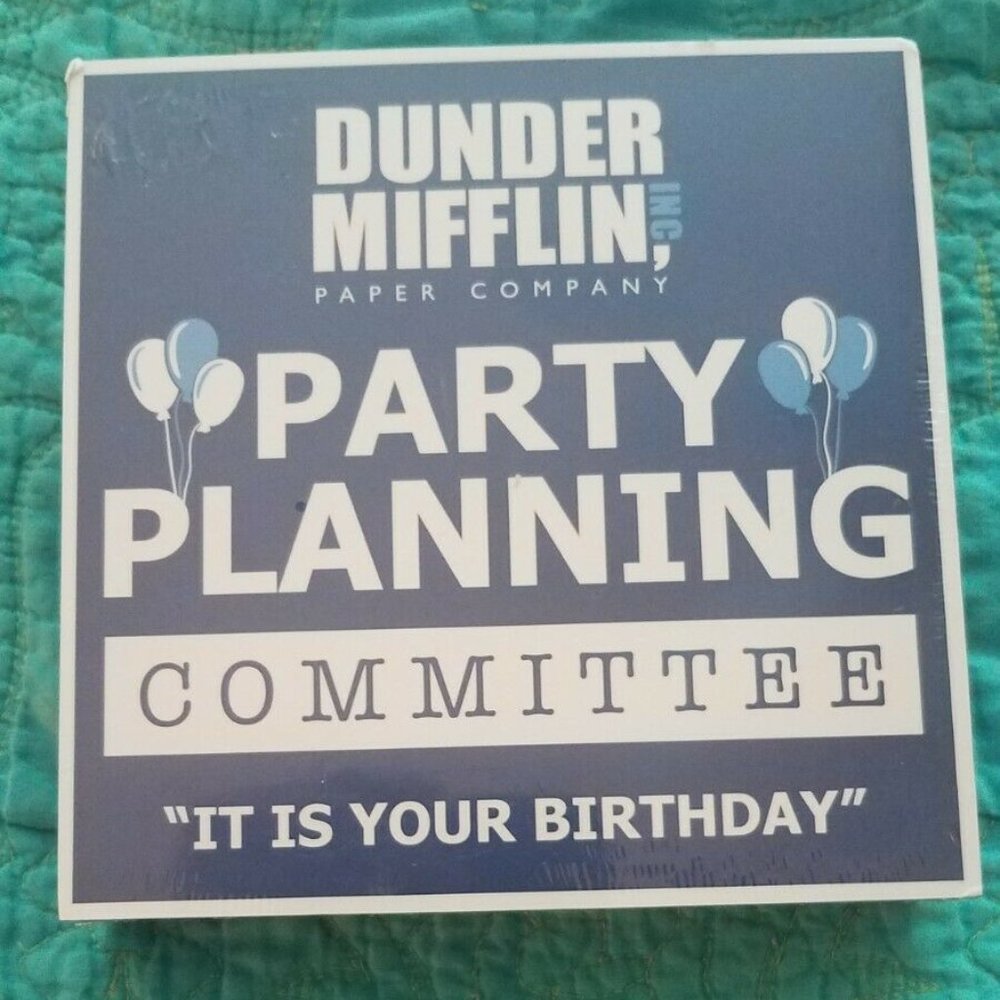 Dunder Mifflin Party Planning Committee Sign